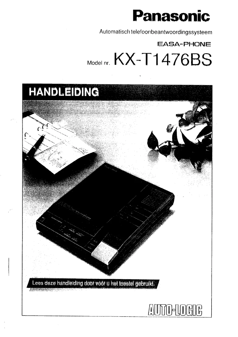 Page n°1 - Manuel utilisateur Panasonic KX-T1476BS