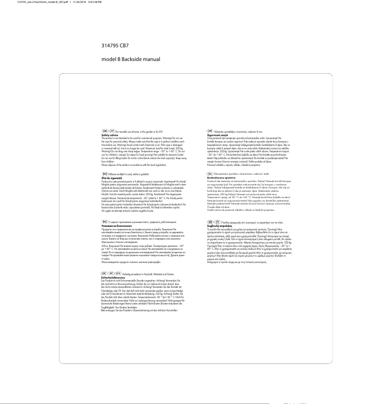 Página 1 del manual Manual de usuario Powerfix CB7