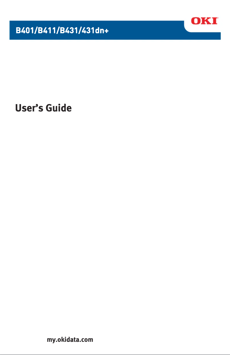 Image de la première page du manuel de l'appareil B431dn