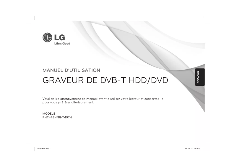 Page n°1 - Manuel utilisateur LG RHT497H