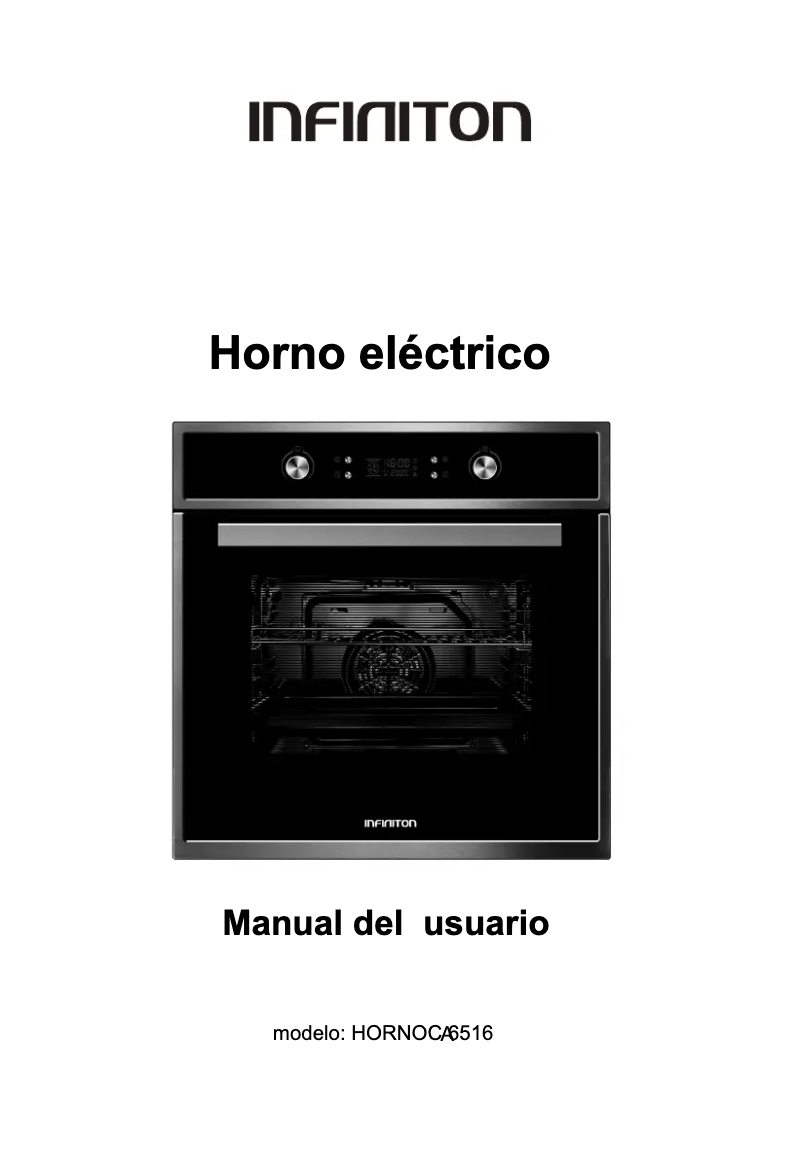 Imagen de la primera página del manual del dispositivo HORNOCA6516
