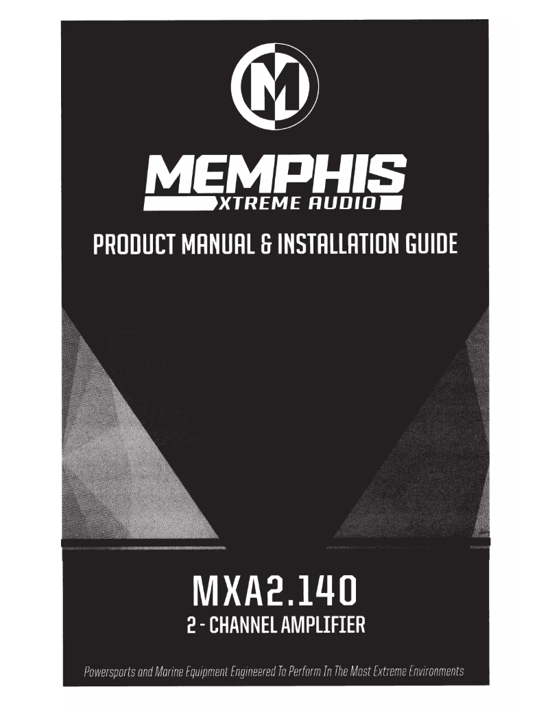 Page 1 de la notice Manuel utilisateur Memphis Audio MXA2.140
