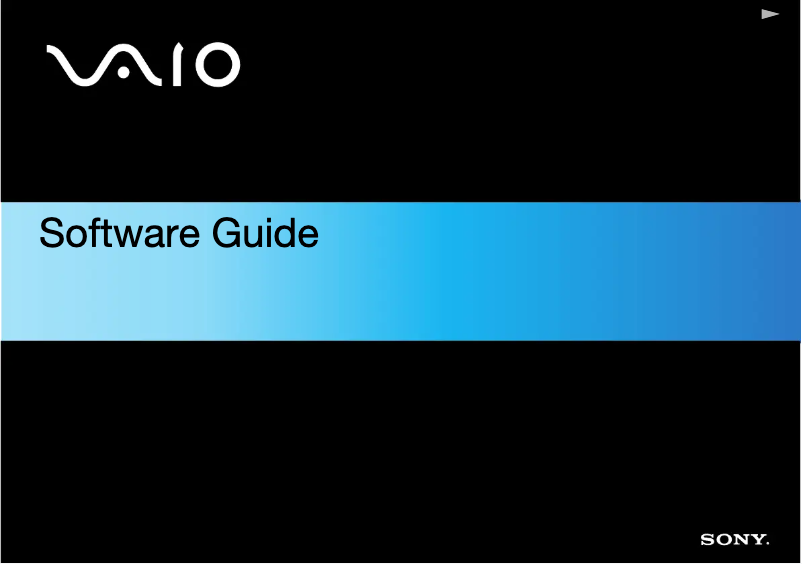 Page 1 de la notice Manuel utilisateur Sony Vaio VGC-M1