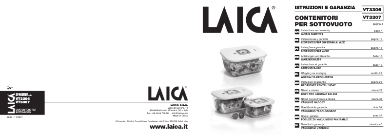 Página 1 del manual Manual de usuario Laica VT3307