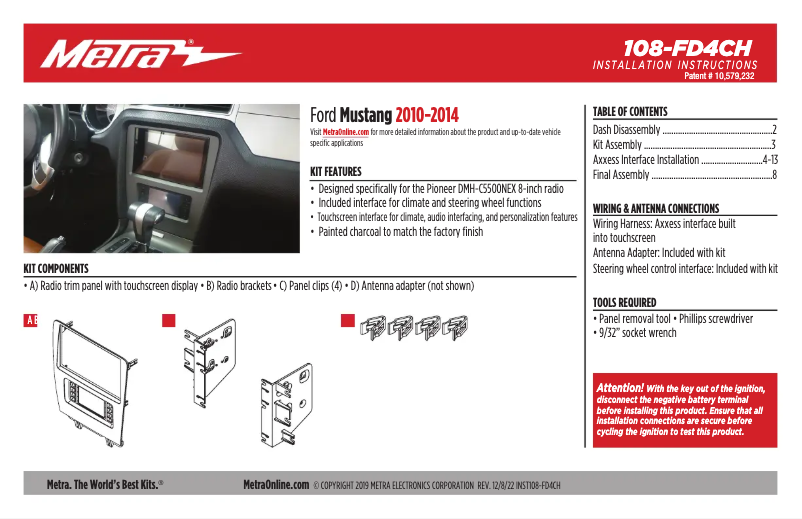 Image de la première page du manuel de l'appareil 108-FD4CH