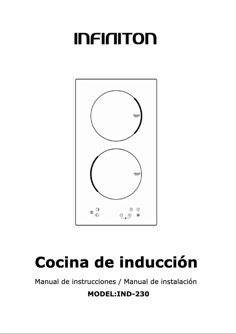 Page n°1 - Manuel utilisateur Infiniton IND-230