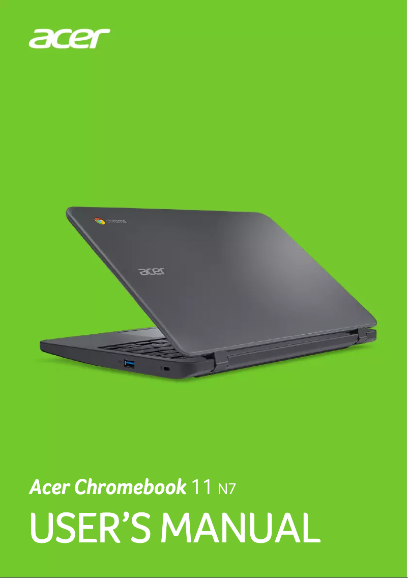 Página 1 del manual Manual de usuario Acer Chromebook 11 N7