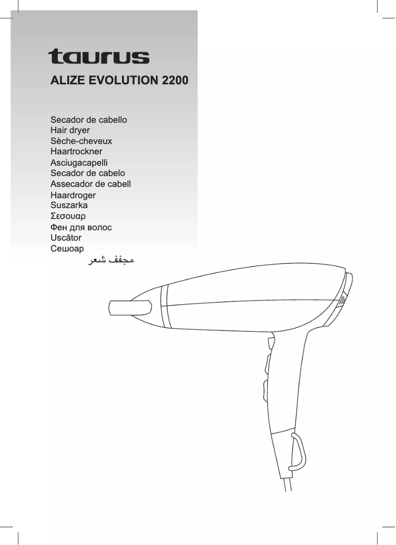 Page n°1 - Manuel utilisateur Taurus Alize Evolution 2200