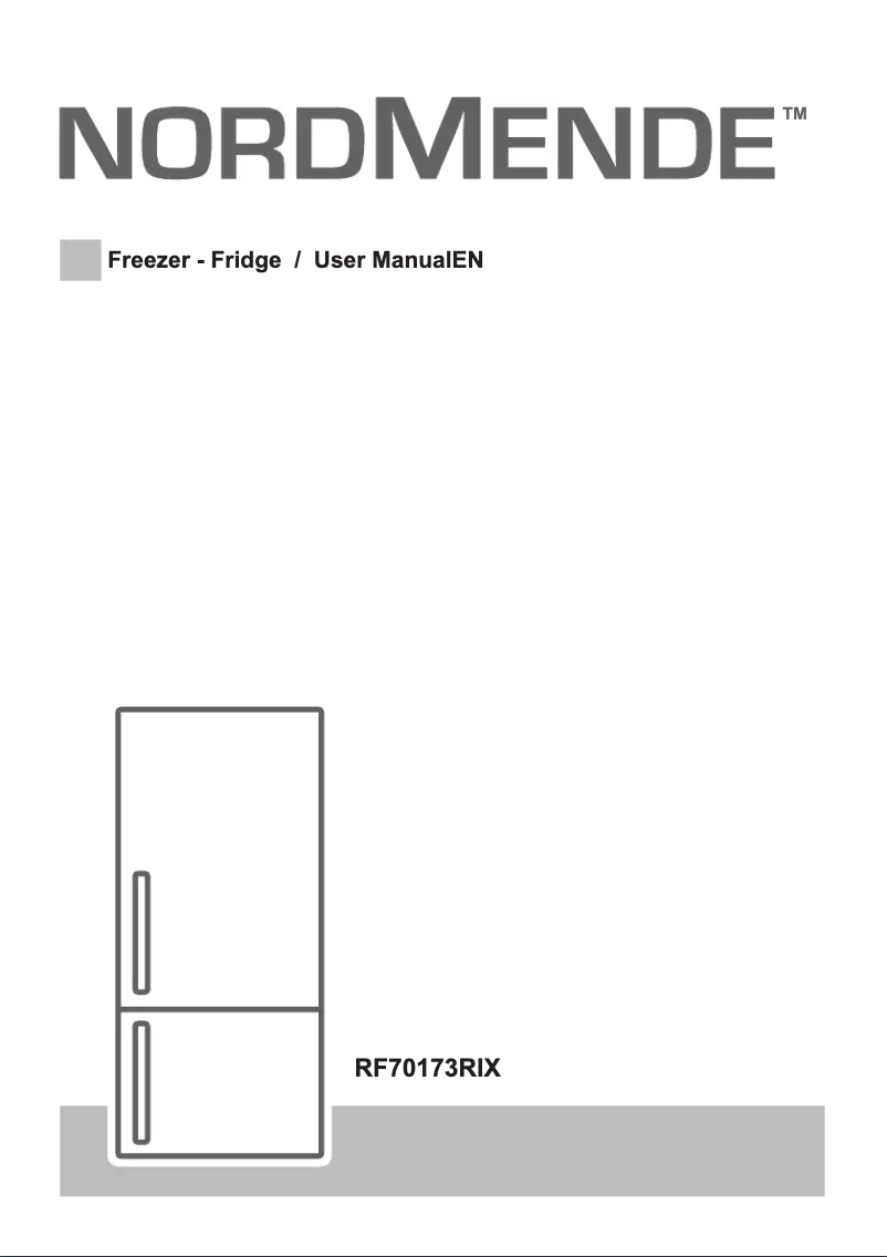 Image de la première page du manuel de l'appareil RF70173RIX