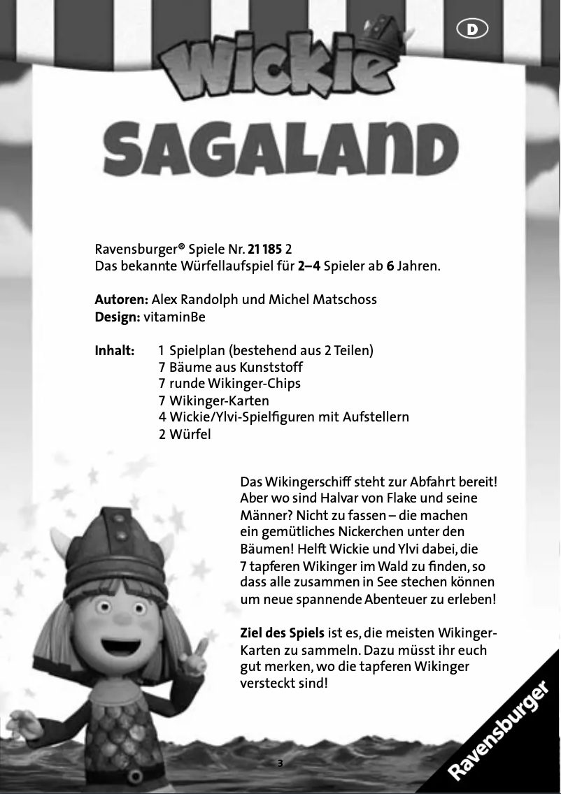 Page n°1 - Manuel utilisateur Ravensburger Wickie Sagaland