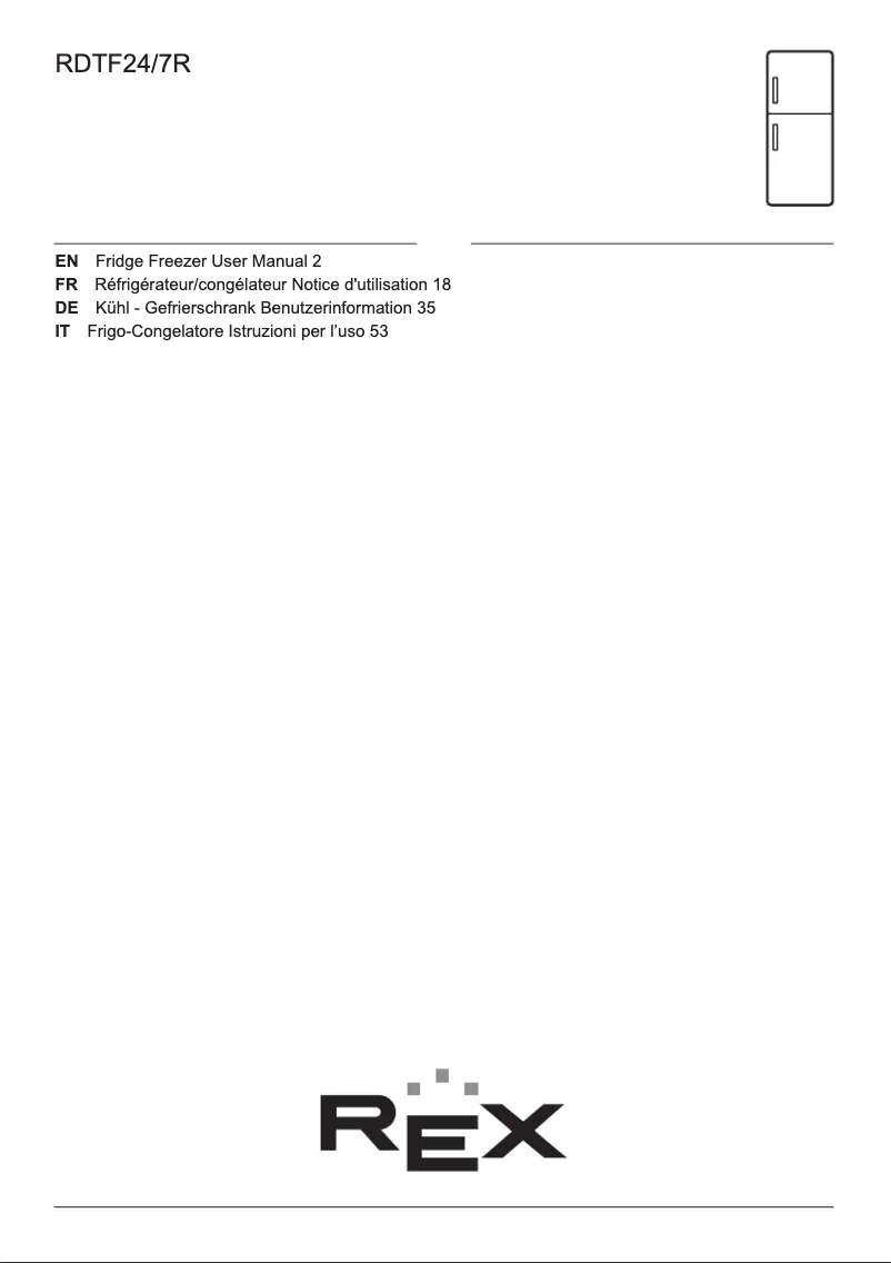 Image de la première page du manuel de l'appareil RDTF24/7R