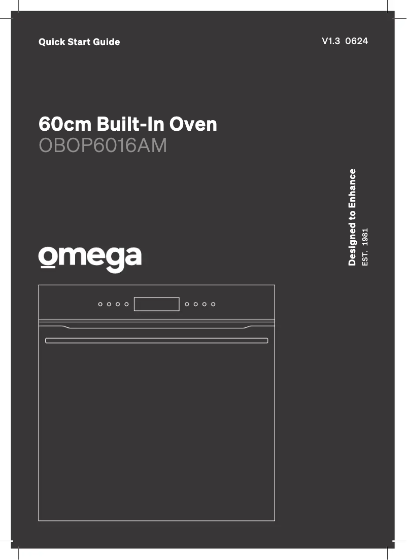 Page 1 de la notice Guide de démarrage rapide Omega OBOP6016AM