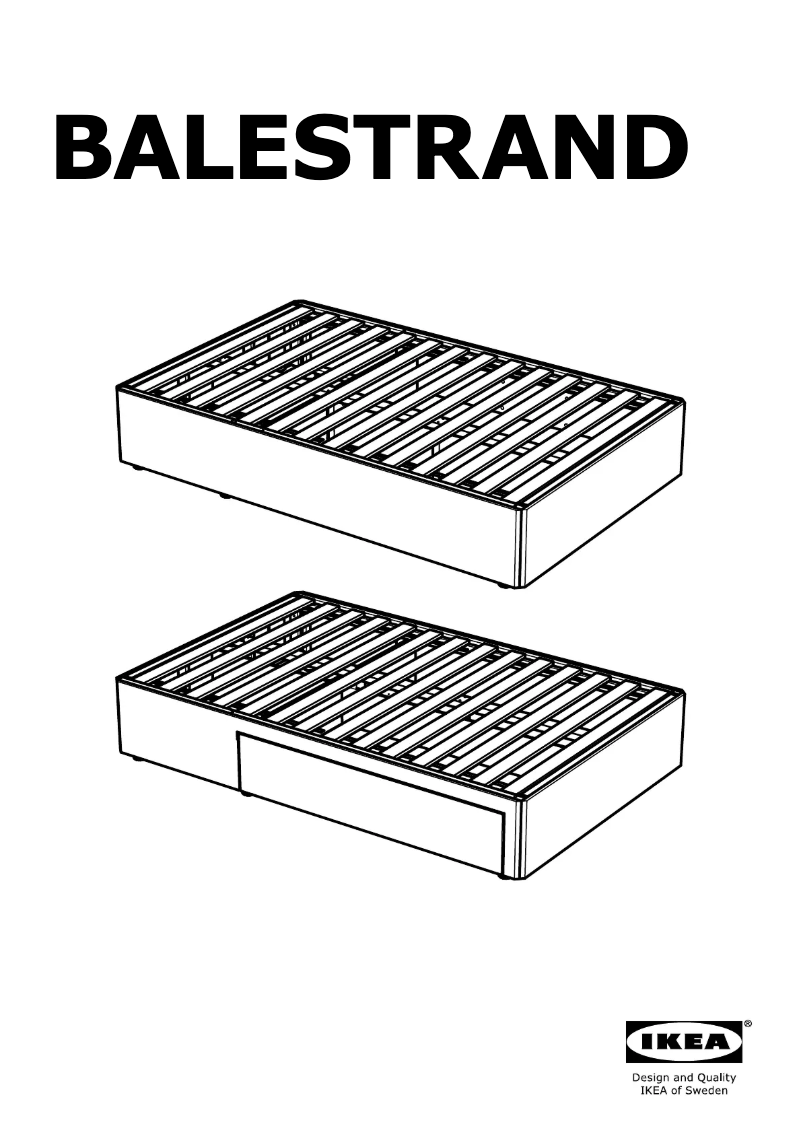 Page 1 de la notice Manuel utilisateur Ikea BALESTRAND 704.096.32