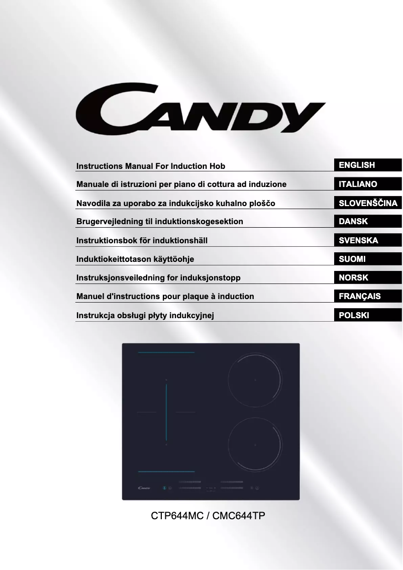 Page n°1 - Manuel utilisateur Candy CMC644TP