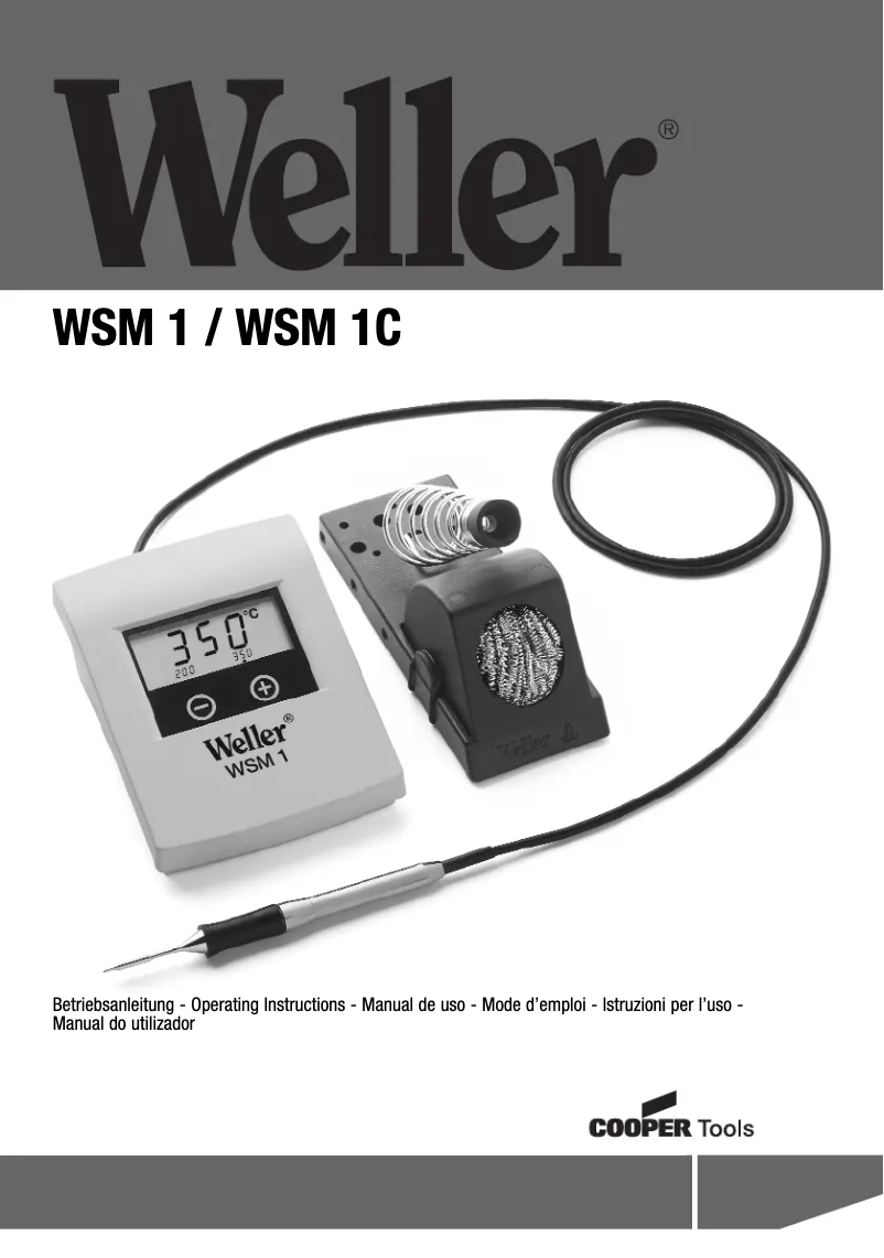 Page 1 de la notice Manuel utilisateur Weller WSM 1