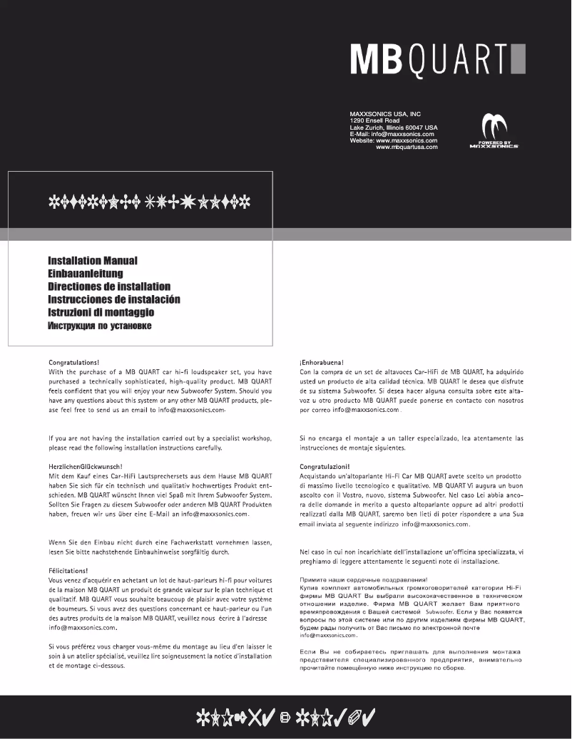 Image de la première page du manuel de l'appareil RLP254