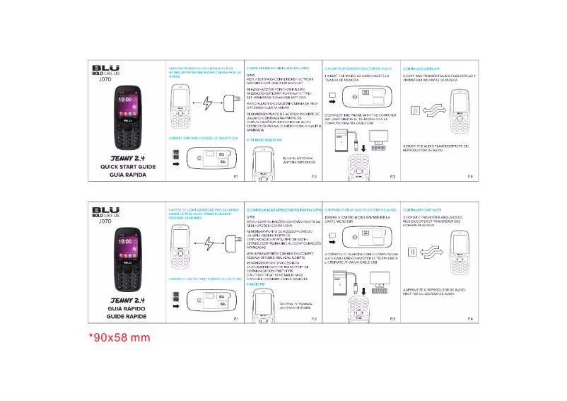 Page n°1 - Manuel utilisateur BLU Jenny 2.4