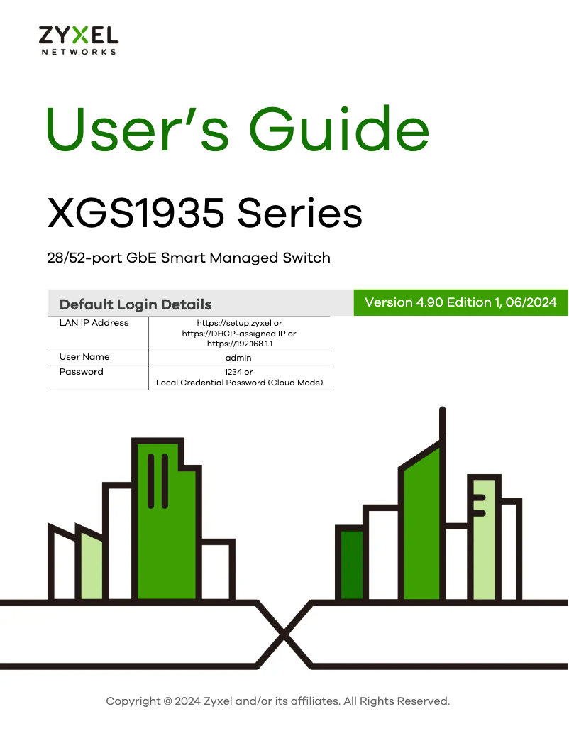 Image de la première page du manuel de l'appareil XGS1935-52