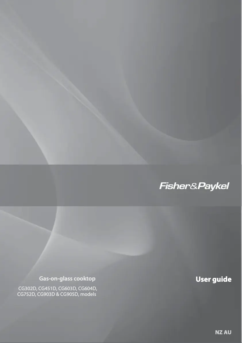 Page n°1 - Manuel utilisateur Fisher & Paykel CG603DLPGB1