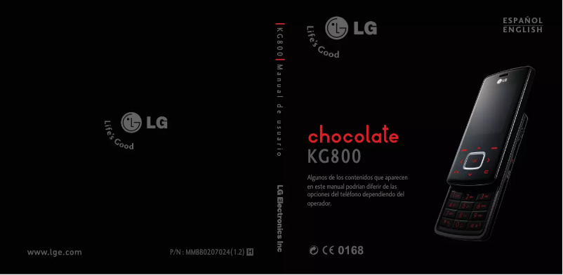 Page n°1 - Manuel utilisateur LG Chocolate