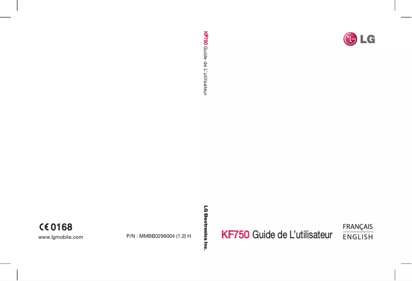 Image de la première page du manuel de l'appareil Secret KF750