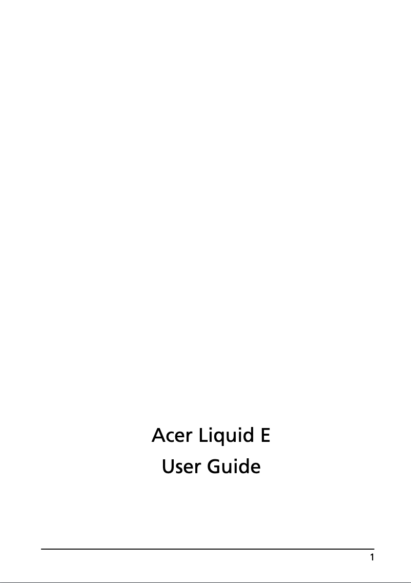 Imagen de la primera página del manual del dispositivo Liquid E S100