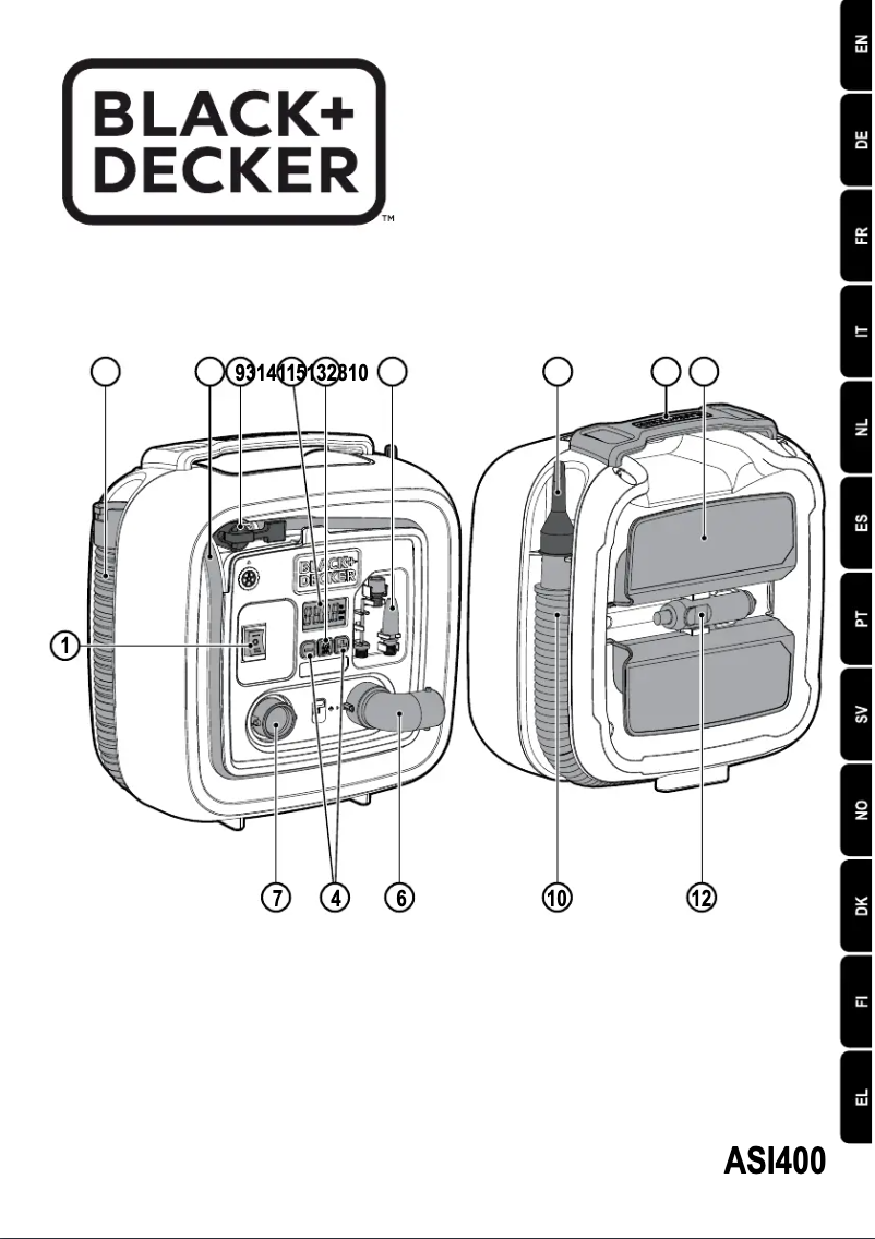 Image de la première page du manuel de l'appareil ASI400
