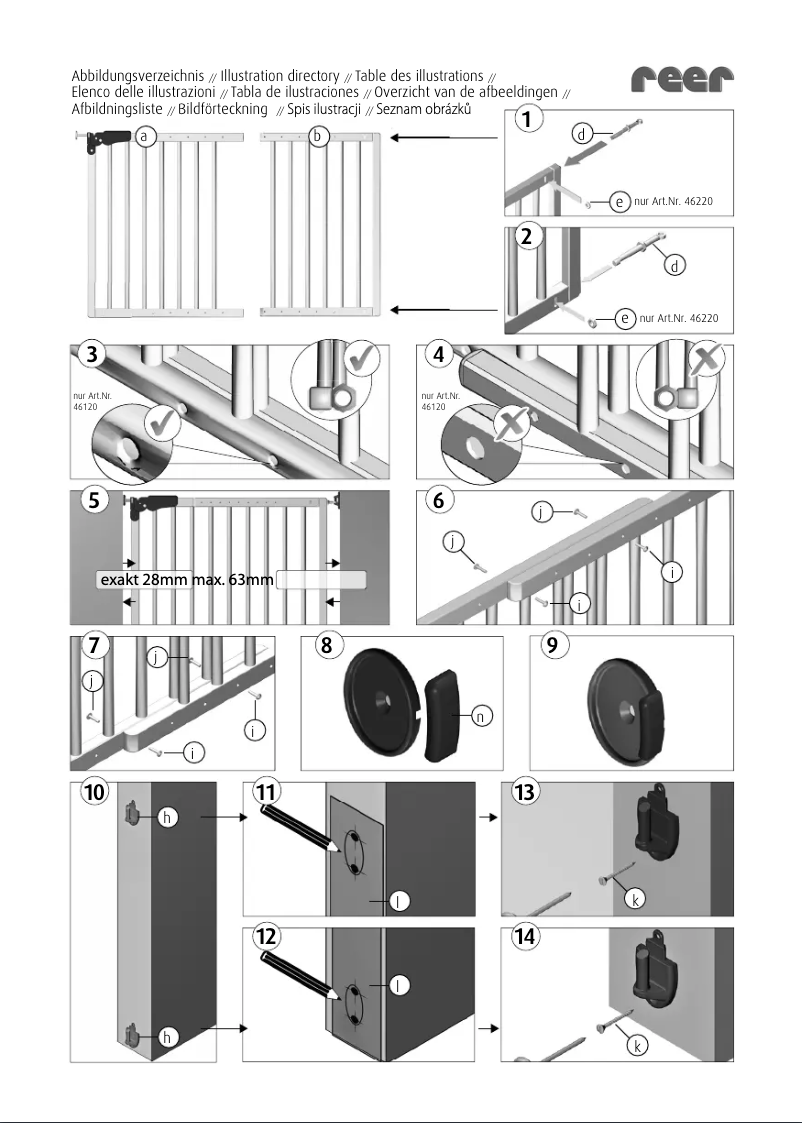 Page 1 de la notice Manuel utilisateur Reer T-Gate