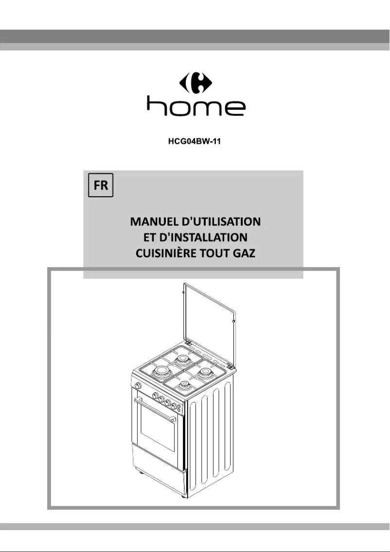 Image de la première page du manuel de l'appareil HCG04BW-11