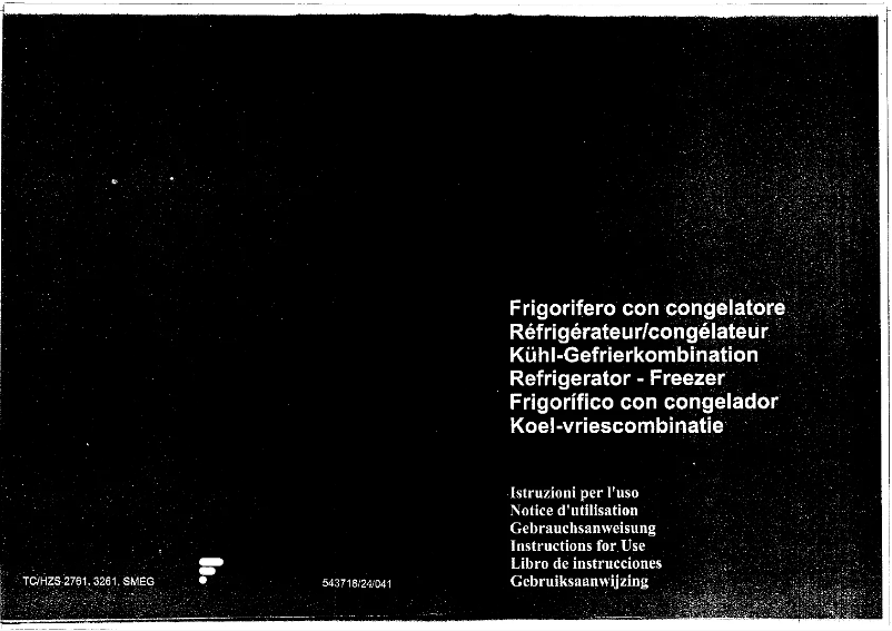 Page 1 de la notice Manuel utilisateur Smeg FAB310X