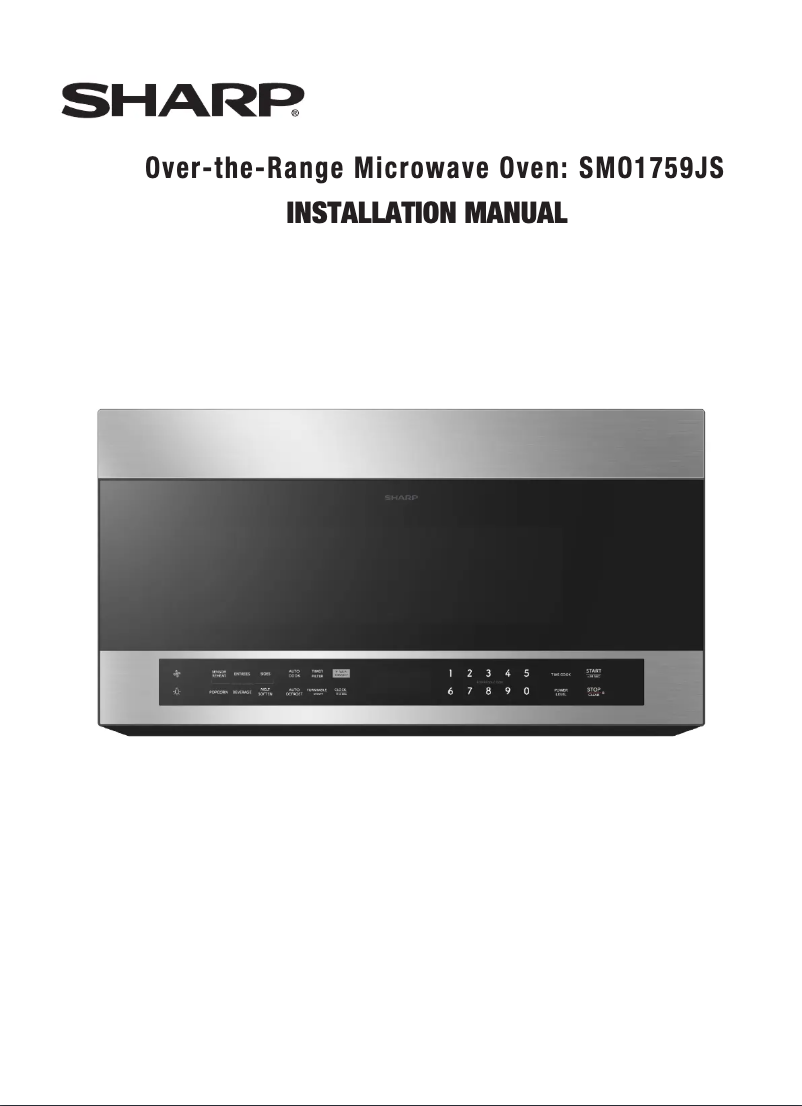 Page 1 de la notice Guide d'installation Sharp SMO1759JS