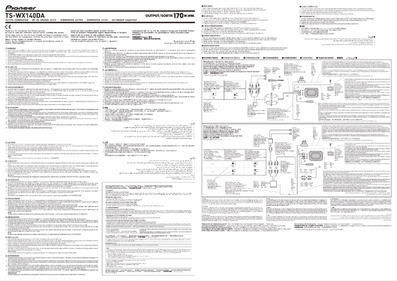 Image de la première page du manuel de l'appareil TS-WX140DA