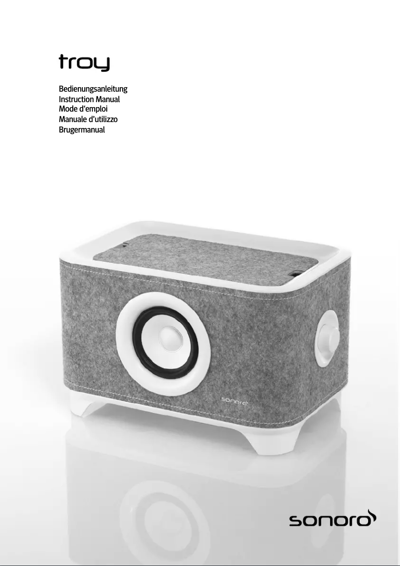 Page n°1 - Manuel utilisateur Sonoro Troy