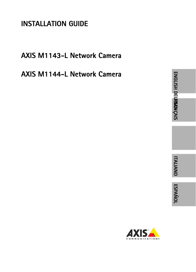 Image de la première page du manuel de l'appareil M1144-L