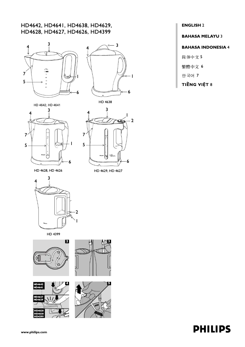 Page 1 of the manual User Manual Philips HD4627