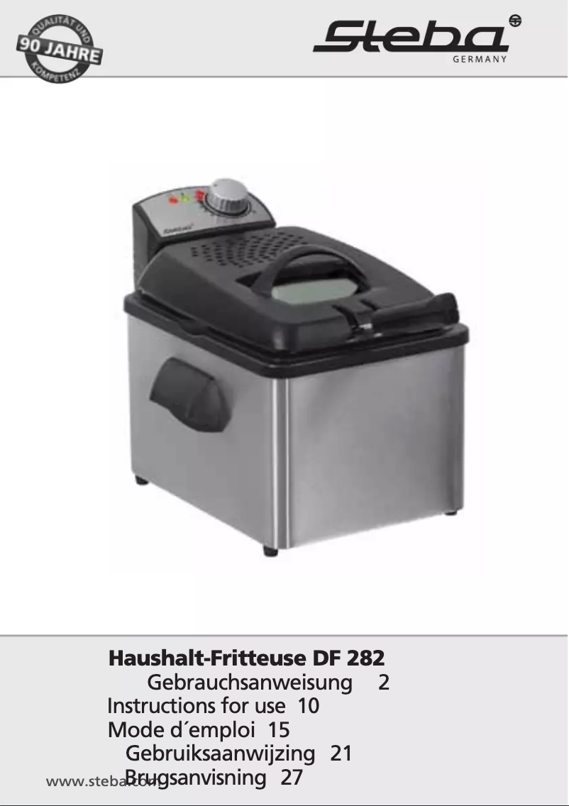 Page 1 de la notice Manuel utilisateur Steba DF 282
