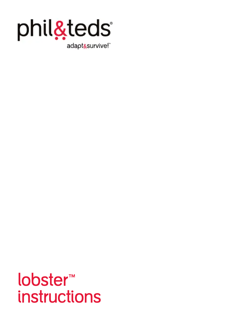 Página 1 del manual Manual de usuario Phil & Teds lobster