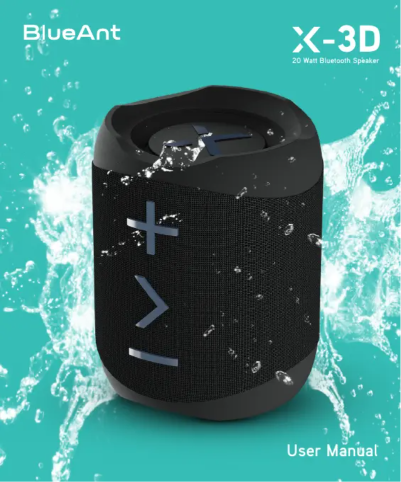 Page 1 de la notice Manuel utilisateur BlueAnt X-3D