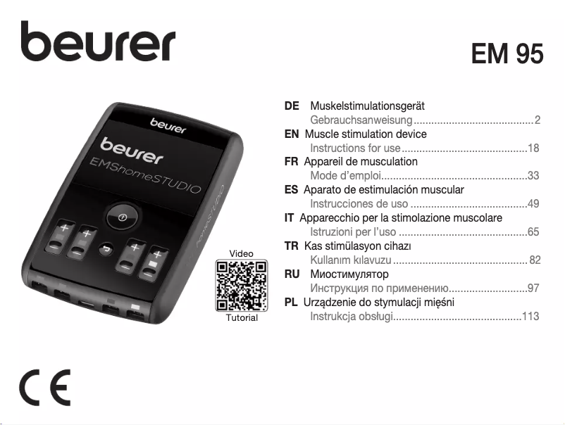 Image de la première page du manuel de l'appareil EM 95 Bluetooth