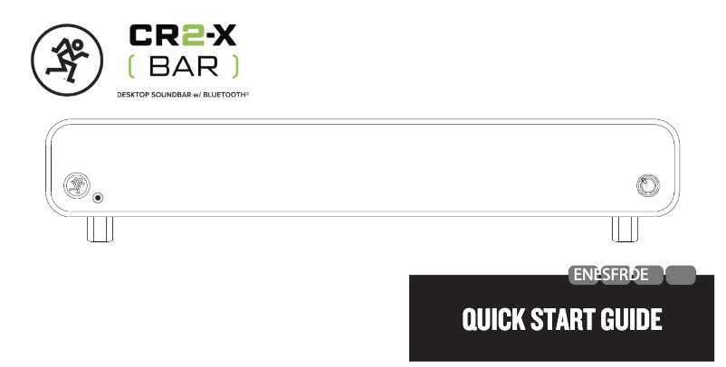 Page 1 de la notice Guide de démarrage rapide Mackie CR2-X Bar PRO