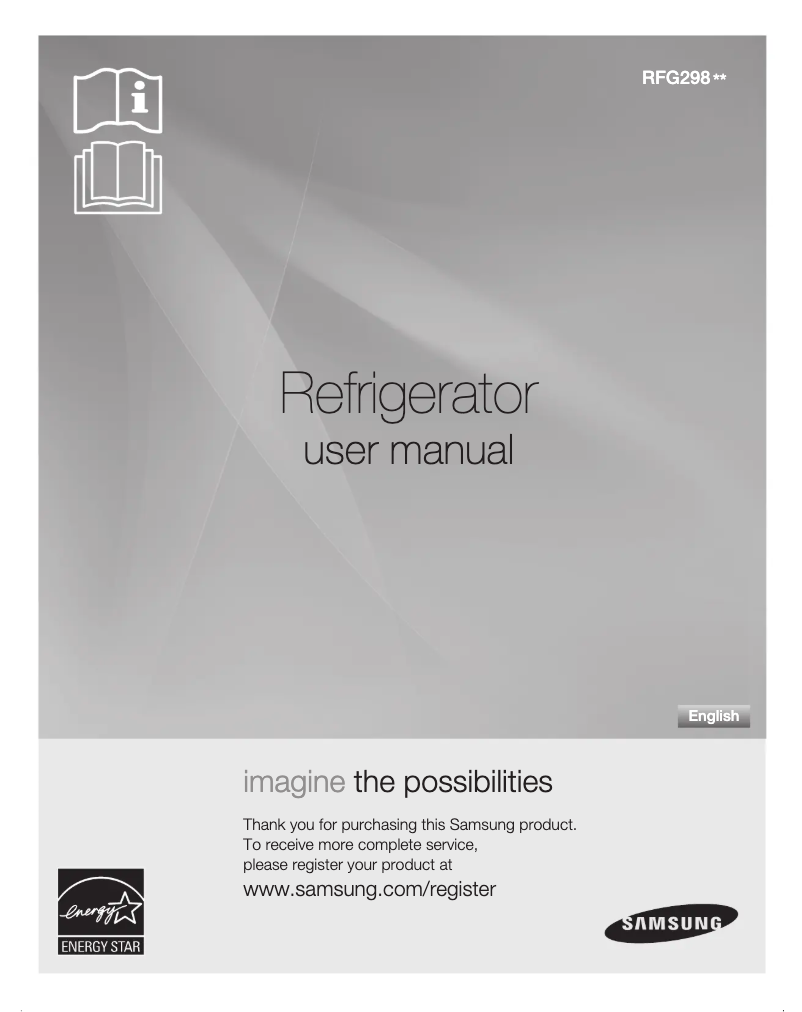 Page n°1 - Manuel utilisateur Samsung RFG298HDRS