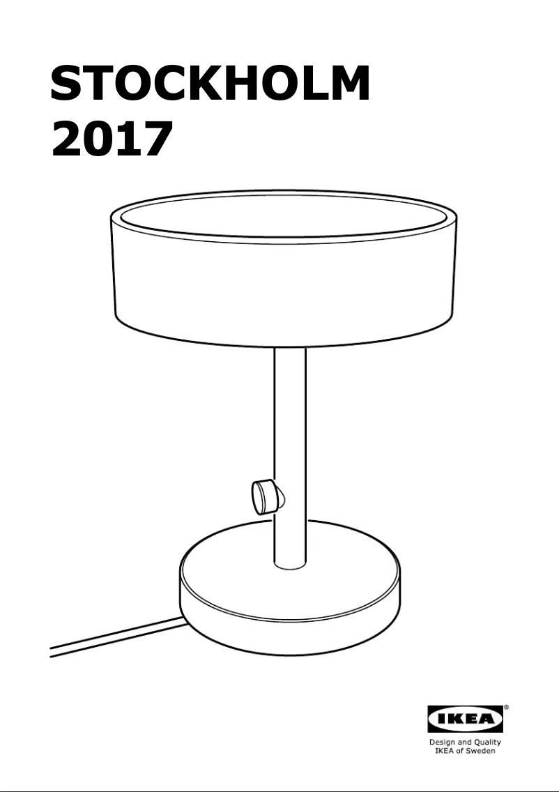 Page 1 de la notice Manuel utilisateur Ikea STOCKHOLM 2017 (desk)
