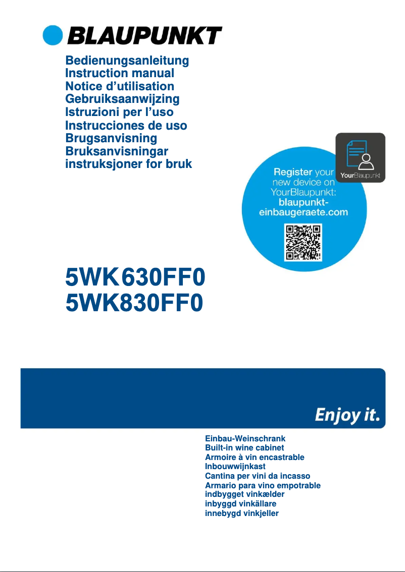 Page n°1 - Guide d'installation Blaupunkt 5WK830FF0