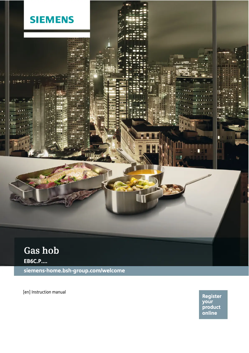 Page 1 de la notice Manuel utilisateur Siemens EB6C5PB60M