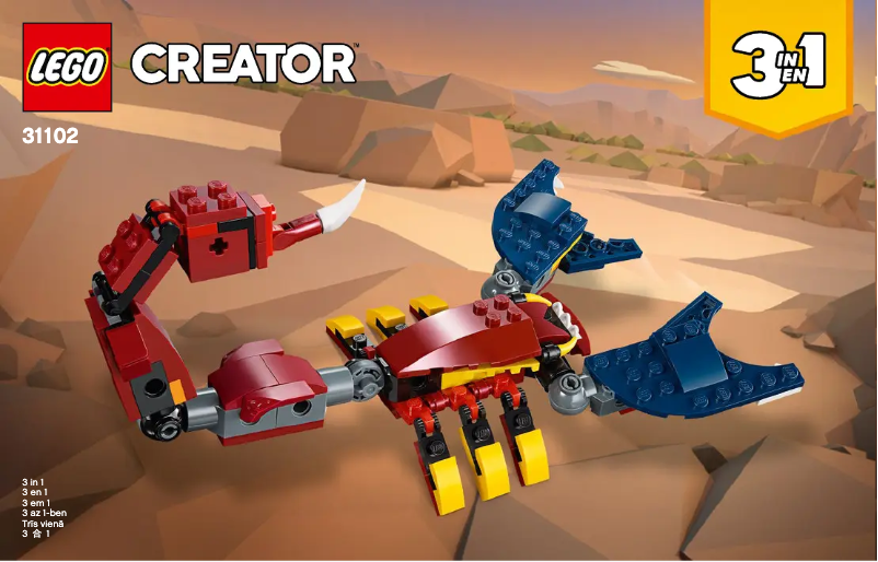 Page 1 de la notice Manuel utilisateur Lego Creator 31102