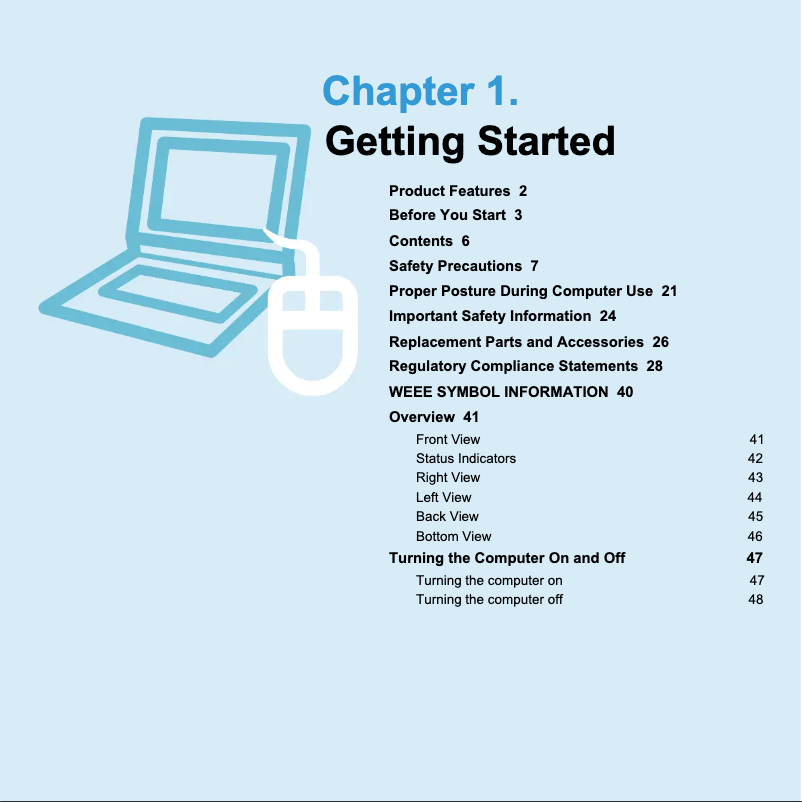 Page n°1 - Manuel utilisateur Samsung NP-Q320E