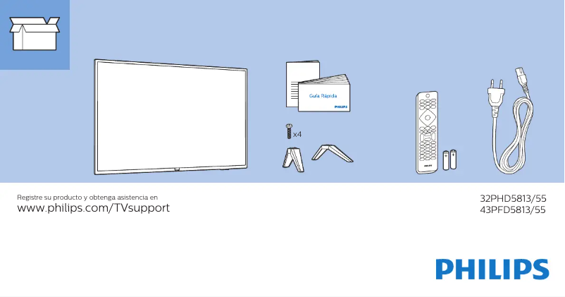 Imagen de la primera página del manual del dispositivo 43PFD5813