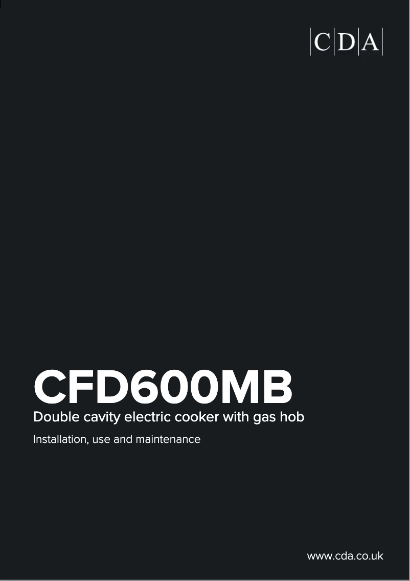 Page 1 de la notice Manuel utilisateur CDA CFD600MB