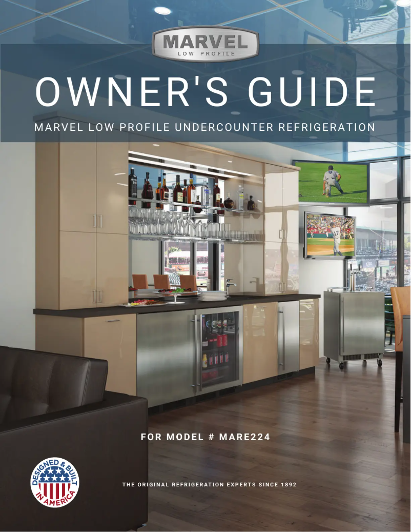 Page 1 de la notice Manuel utilisateur Marvel MARE224SS51A