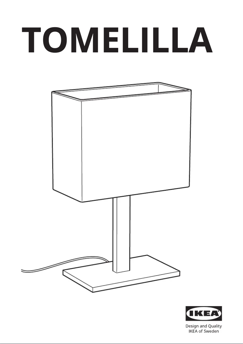 Page 1 de la notice Manuel utilisateur Ikea TOMELILLA 504.639.98